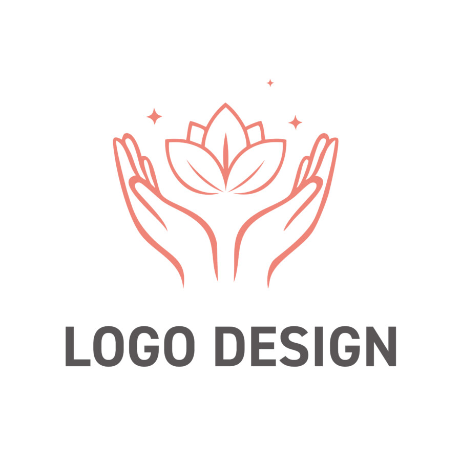 輝く美を丁寧に育む、心と技を伝えるハンドケアのロゴデザイン