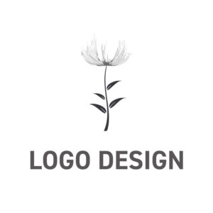 風にそよぐ綿毛のような、繊細で優美なロゴデザイン