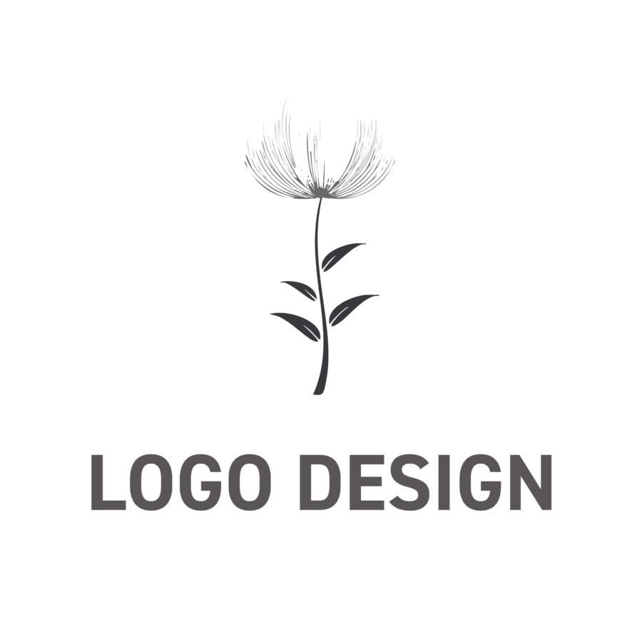 風にそよぐ綿毛のような、繊細で優美なロゴデザイン