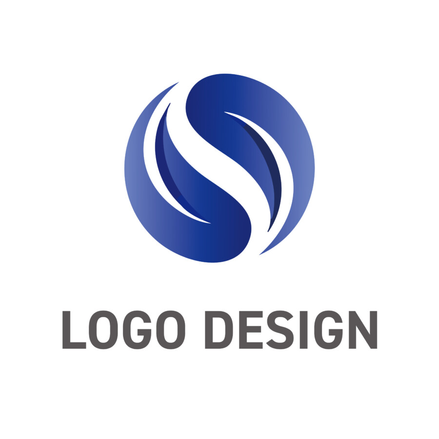 円の中にシナジーを描く、洗練されたロゴデザイン