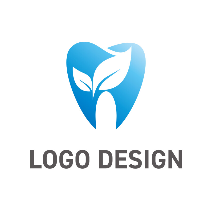 歯と植物が融合した、健やかな成長を物語るオーガニックなロゴデザイン