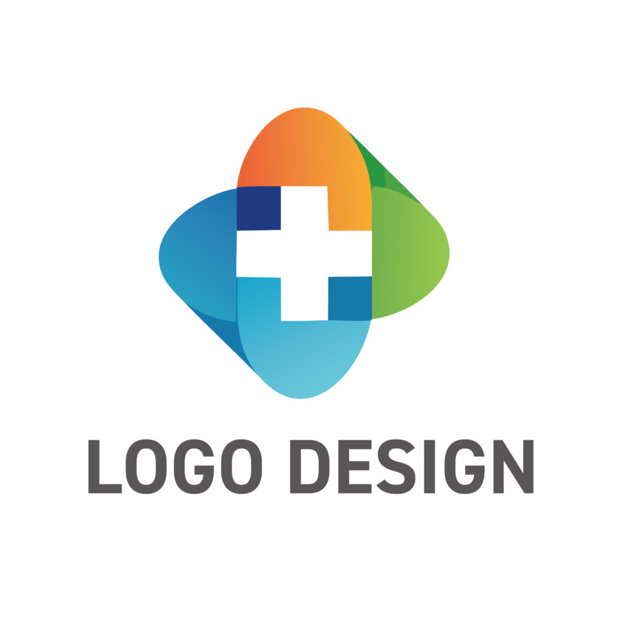 繋がりと包括的なケアを表現する、色彩豊かな医療系ロゴデザイン
