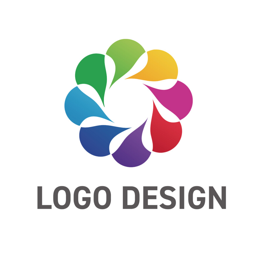 多様な個性が集い花開く、協調と成長のコミュニティを象徴するロゴデザイン