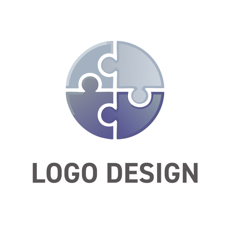 「つながり」と「成長」を象徴する、パズルピースのロゴデザイン