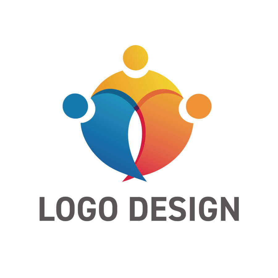 人と人の輪と、未来への活力を表現するロゴデザイン