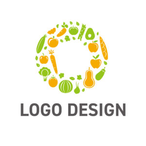 新鮮な恵みを一つに束ねる、健康的な食生活を彩るロゴデザイン