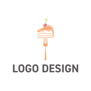 遊び心と可愛らしさが詰まった、スイーツ専門店のロゴデザイン