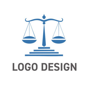 公平性と揺るぎない正義を象徴する、天秤モチーフのロゴデザイン