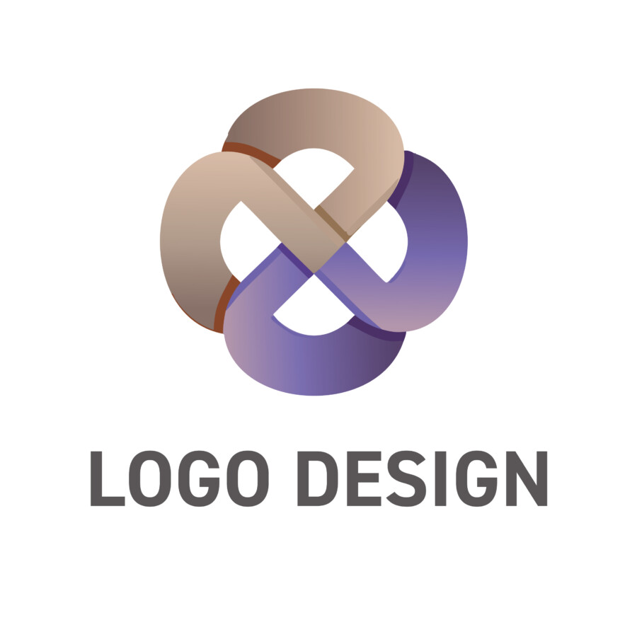 未来への成長と安定した基盤を象徴する、グラフモチーフのロゴデザイン