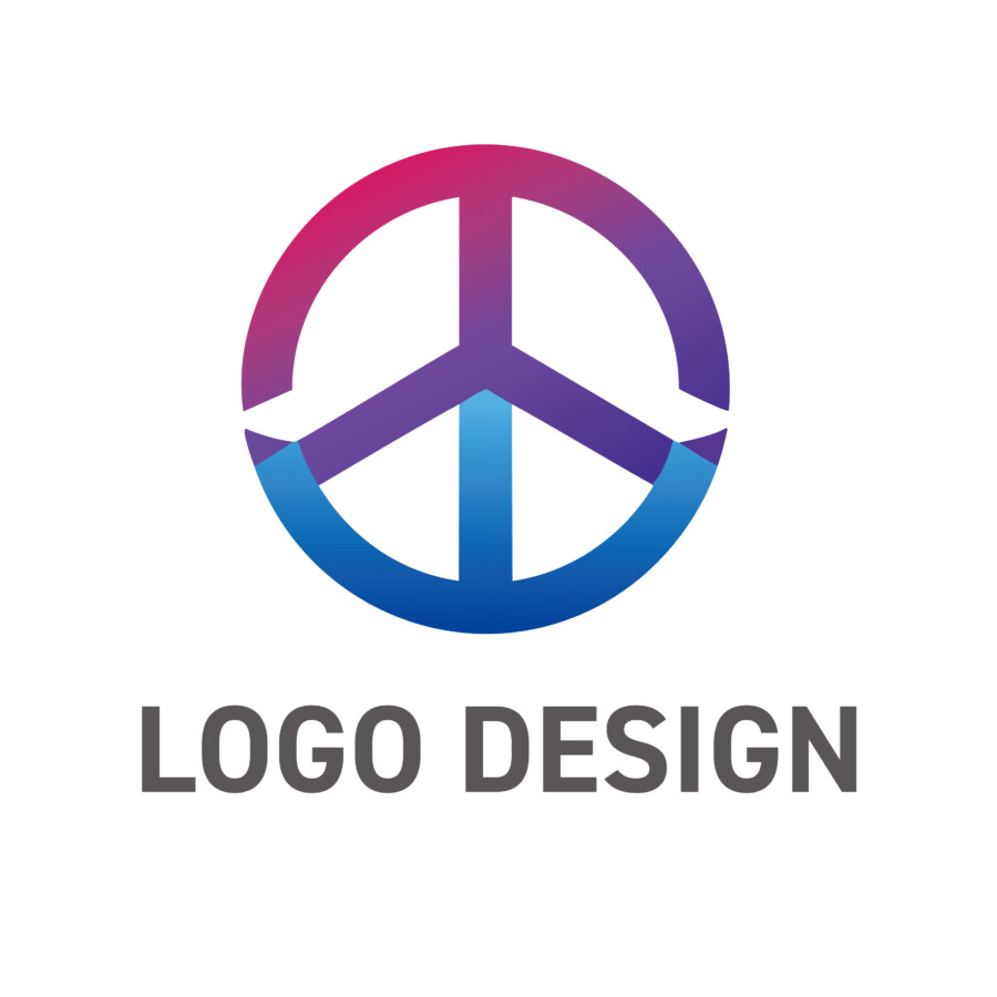 平和と調和を象徴するロゴデザイン