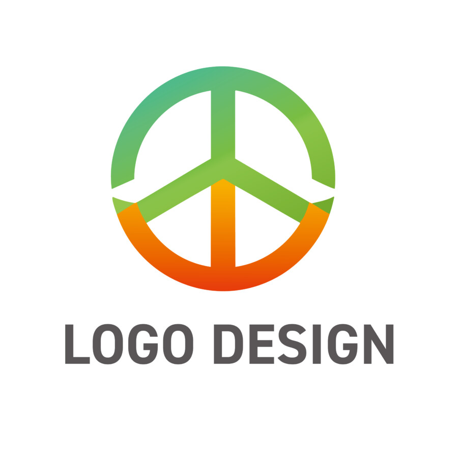 平和と調和を象徴するロゴデザイン