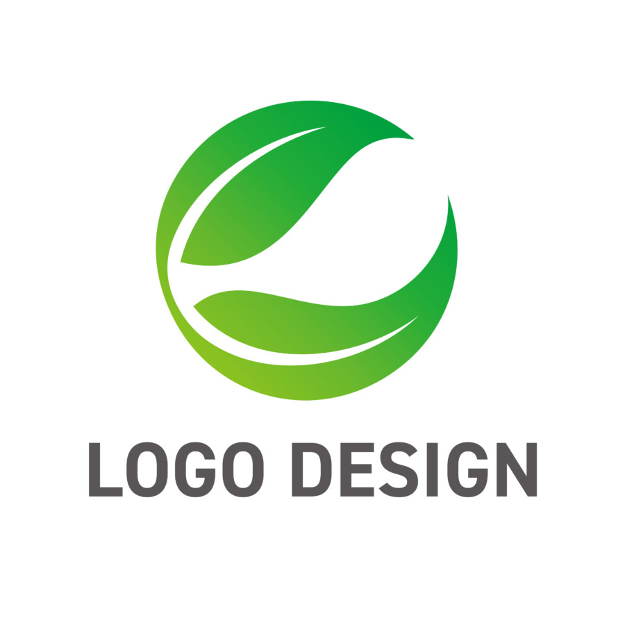 安心の緑で包み込む、調和と育成のリーフ・ロゴデザイン