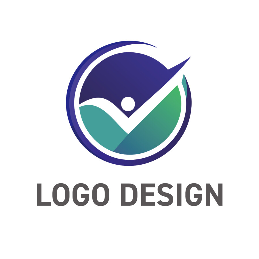 すべてを「是」とする確かな仕事、安心と成功のチェックマーク・ロゴデザイン