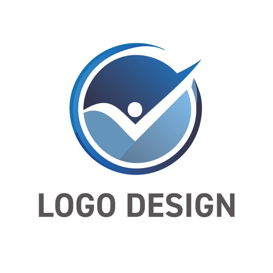 すべてを「是」とする確かな仕事、安心と成功のチェックマーク・ロゴデザイン