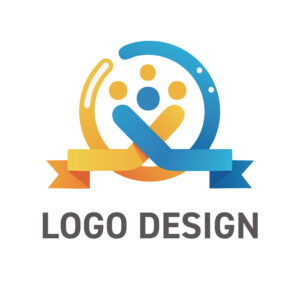 信頼と品質をリボンに込めた、躍動感あふれるロゴデザイン