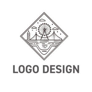 街の魅力を一枚の絵に凝縮した、アーバンリゾートロゴデザイン