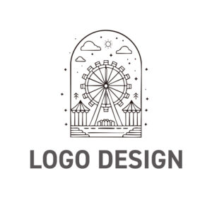 魔法の扉の向こうに広がる、夢と楽しさのロゴデザイン