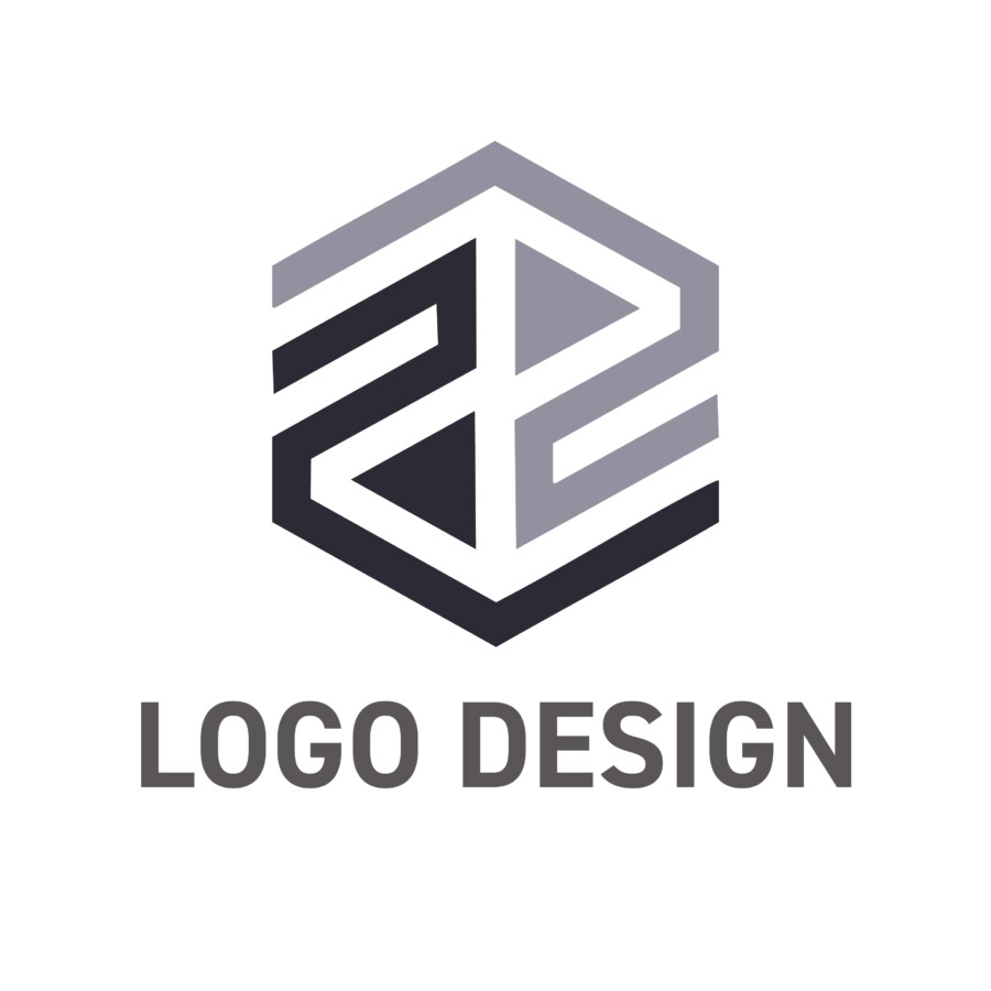 揺るぎない構造美が信頼を築く、ジオメトリックロゴデザイン