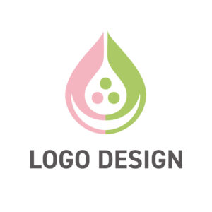 潤いと笑顔が生まれる、優しさあふれるドロップロゴデザイン