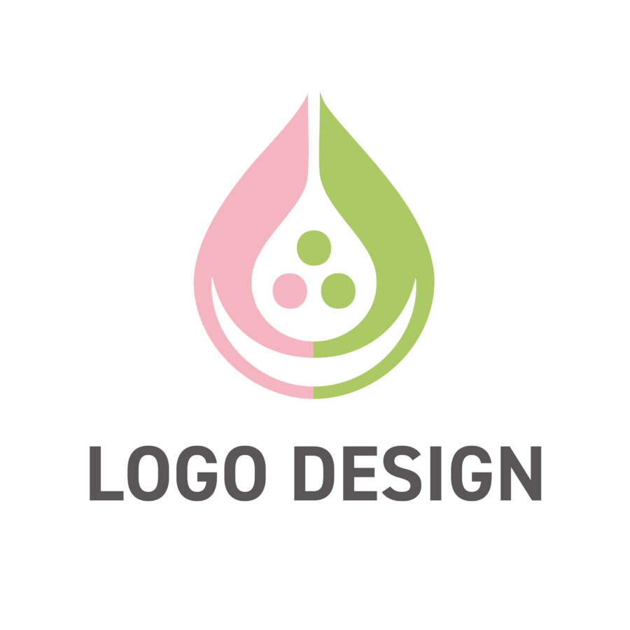 潤いと笑顔が生まれる、優しさあふれるドロップロゴデザイン