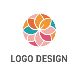 多様な魅力が咲き誇る、彩り豊かなコミュニティのロゴデザイン