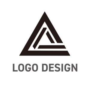 揺るぎない構造美が信頼を築く、トライアングルロゴデザイン