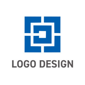 信頼の青が映える、事業の核を象徴するプラットフォームロゴデザイン