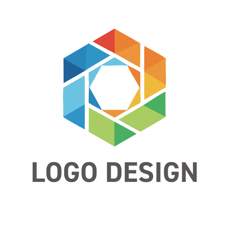 多様な才能が集い未来に焦点を合わせる、共創のヘキサゴンロゴデザイン