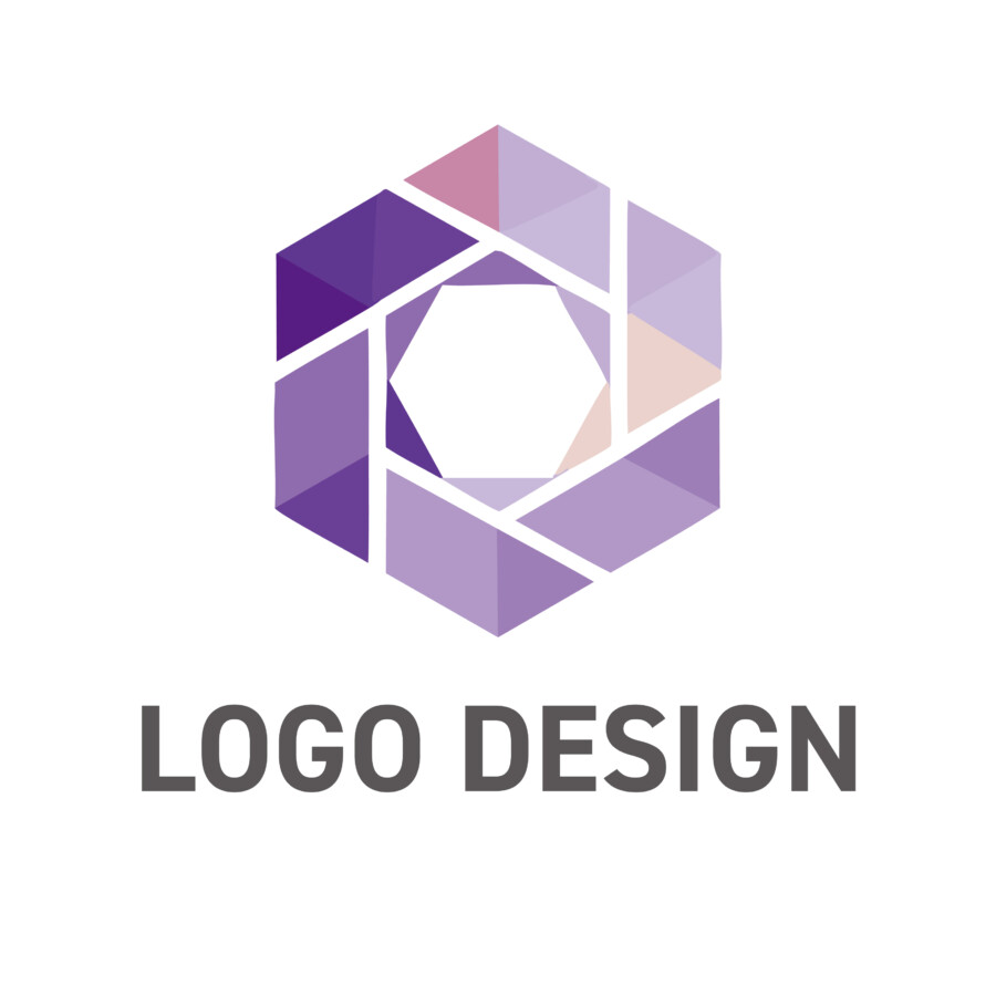 多様な才能が集い未来に焦点を合わせる、共創のヘキサゴンロゴデザイン