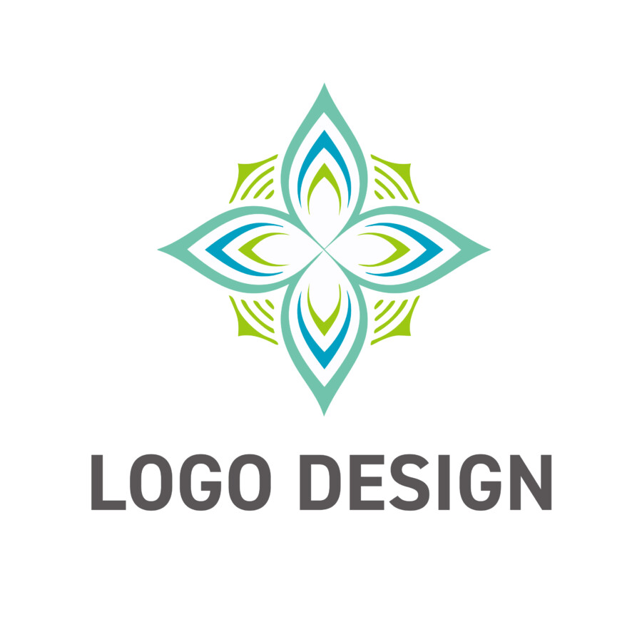 テクノロジーで可能性を開花させる、成長と指針のロゴデザイン