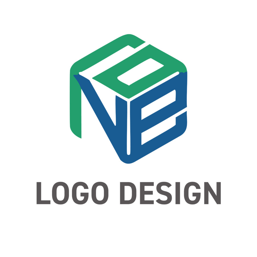 信頼と成長をかたちにする、構築的なロゴデザイン