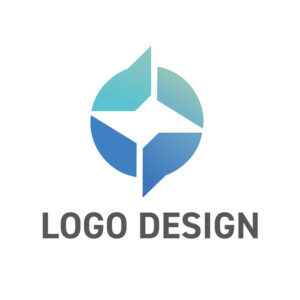 未来への指針を示す、ダイナミックなロゴデザイン