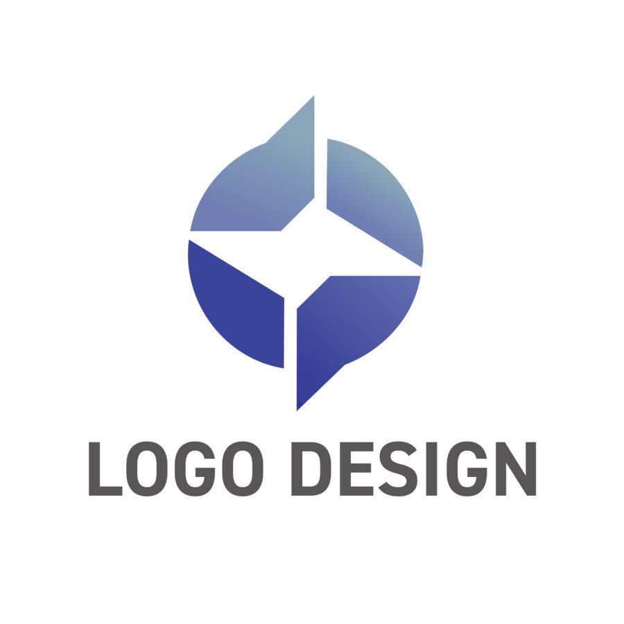 未来への指針を示す、ダイナミックなロゴデザイン