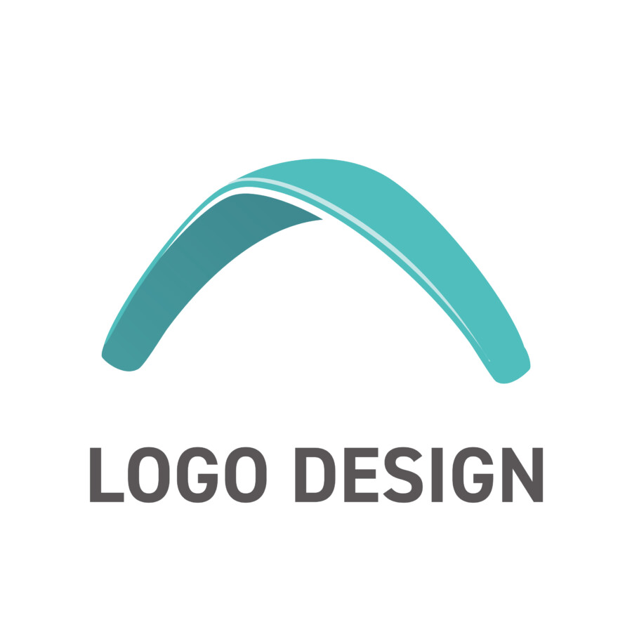 未来への架け橋となる、エレガントなアーチのロゴデザイン