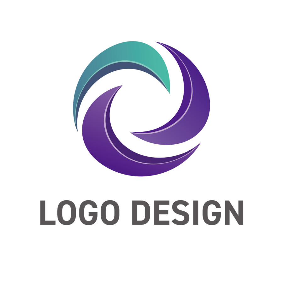 活力を生み出す三位一体の循環、ダイナミックなロゴデザイン