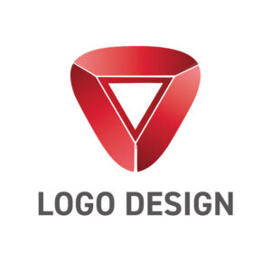 躍動感と集中力を生み出す、多面的なトライアングルロゴデザイン