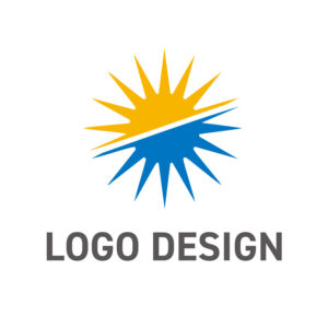 太陽と水の恵みを力に変える、根源的なエネルギーロゴデザイン