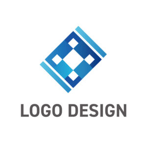 信頼と技術力を象徴する、幾何学模様のロゴデザイン