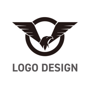栄光の翼を広げる、誇り高くダイナミックなロゴデザイン