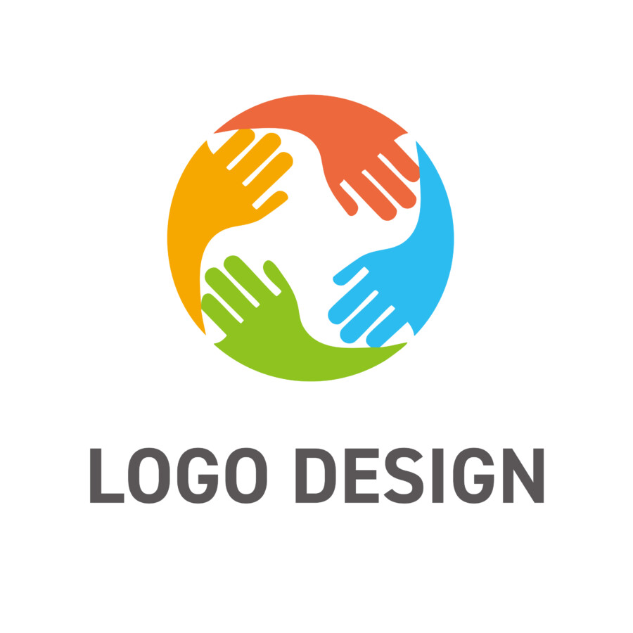 多様な個性が手を取り合う、共生社会を象徴するロゴデザイン