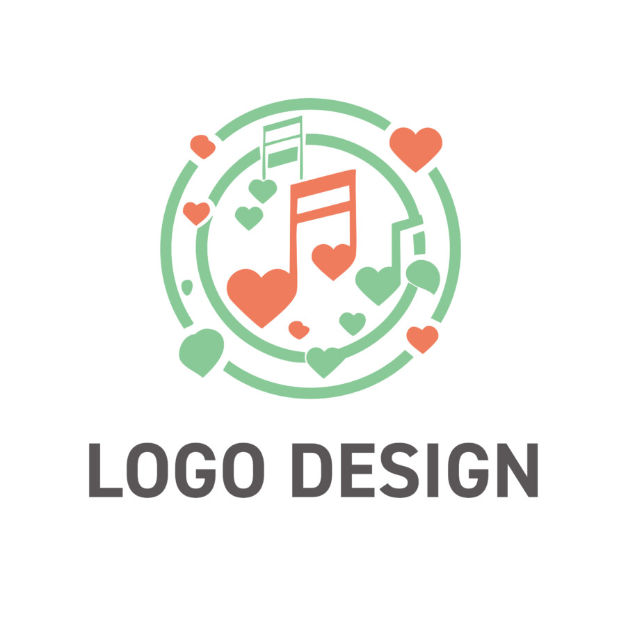 心に響くメロディー、楽しさと優しさが溢れるロゴデザイン