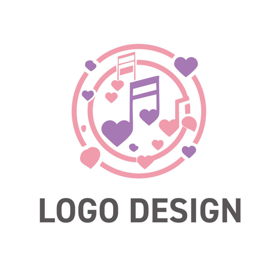 心に響くメロディー、楽しさと優しさが溢れるロゴデザイン