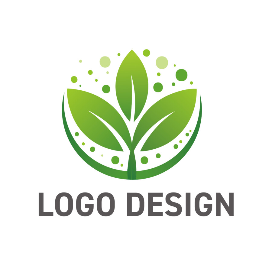 健やかな成長と自然の恵みを表現したロゴデザイン