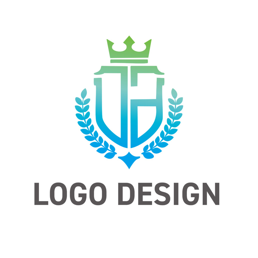 伝統と革新が融合する、瑞々しいグラデーションのエンブレムロゴデザイン