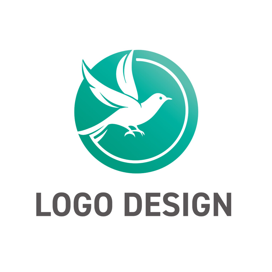 大空へ羽ばたく希望を表現したロゴデザイン