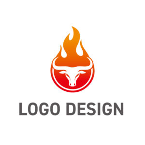 円形のエンブレムに宿る、情熱とパワーのロゴデザイン