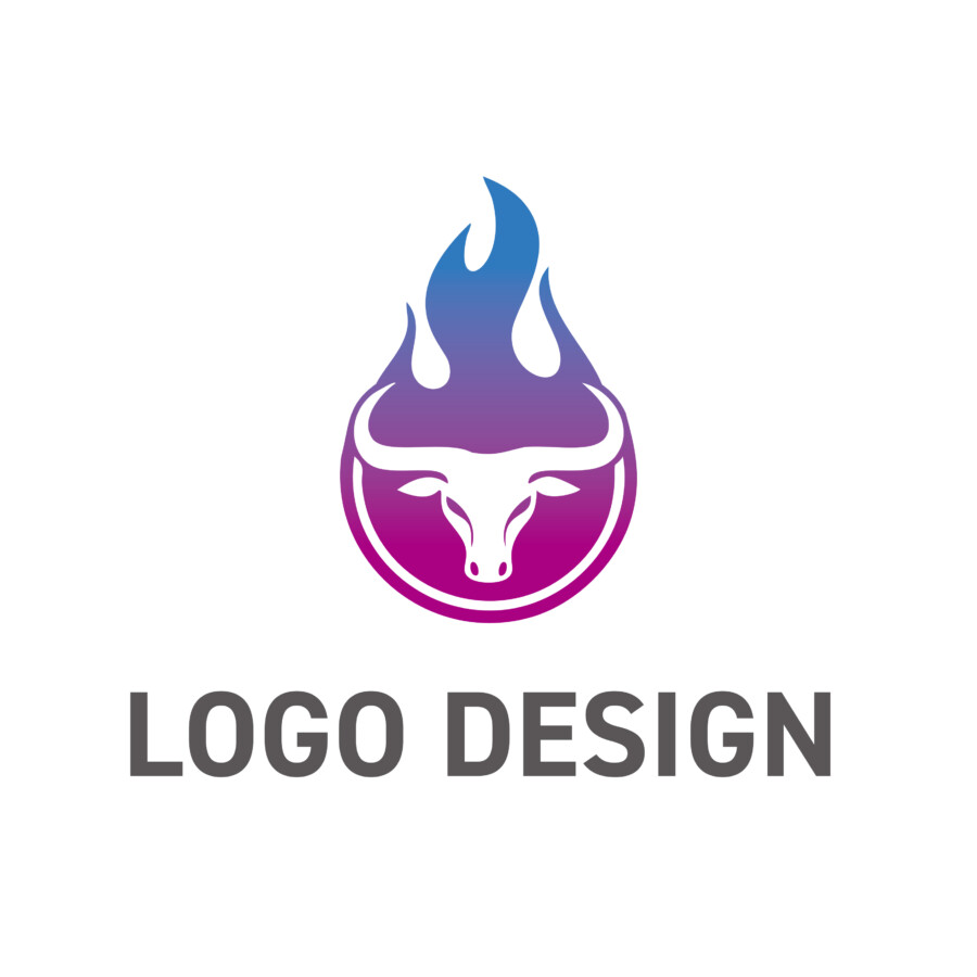 円形のエンブレムに宿る、情熱とパワーのロゴデザイン