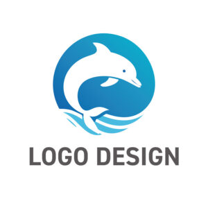 信頼と調和を象徴する、イルカをモチーフにしたロゴデザイン