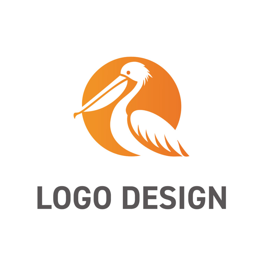 温かみと信頼感を伝える、ペリカンをモチーフにしたロゴデザイン