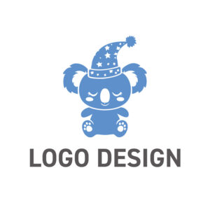 安らかな眠りと優しさを届ける、コアラをモチーフにしたロゴデザイン